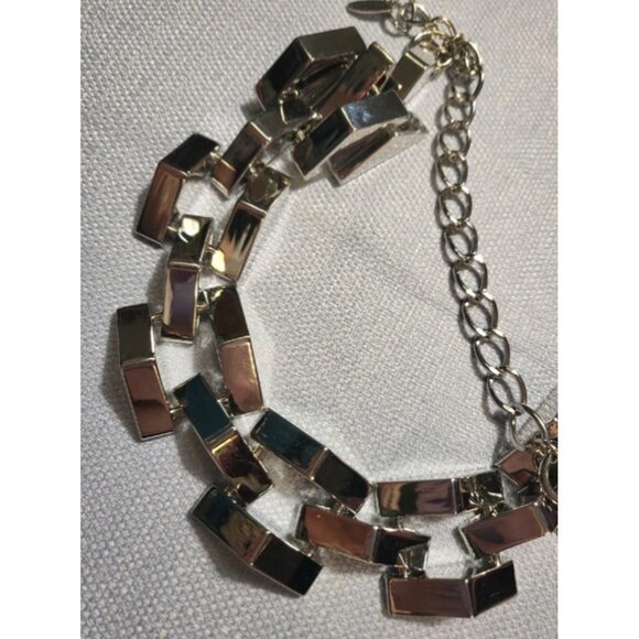 Traci Lynn Silver Tone Statement Necklace - Picture 6 of 6